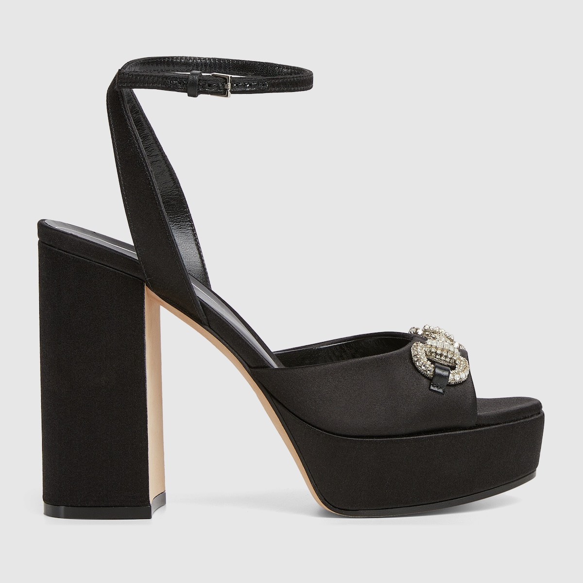 Gucci Women’s platform sandal with crystal Horsebit - Image 1